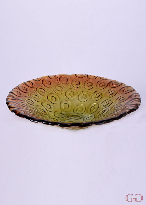 centerpiece-circles-conic-bowl-32CM-orange-yellow-decoration