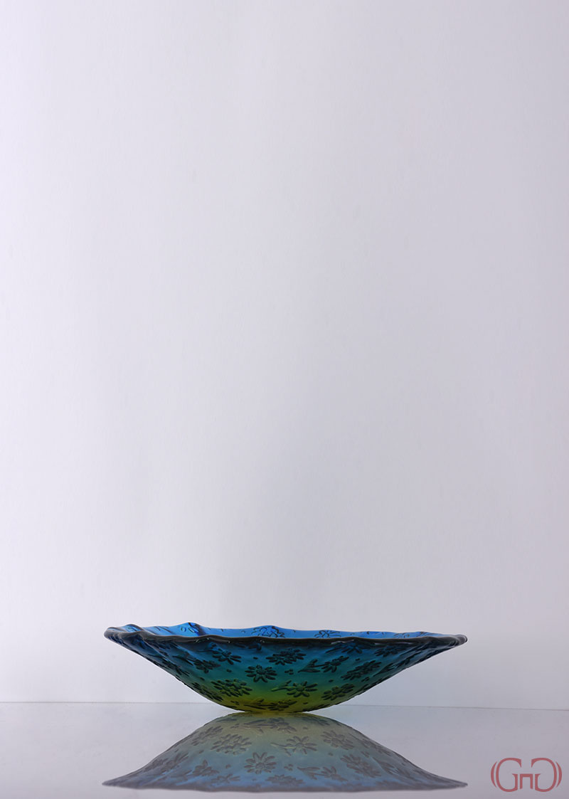 centerpiece-fancy-conic-bowl-32CM-blue-yellow-decoration