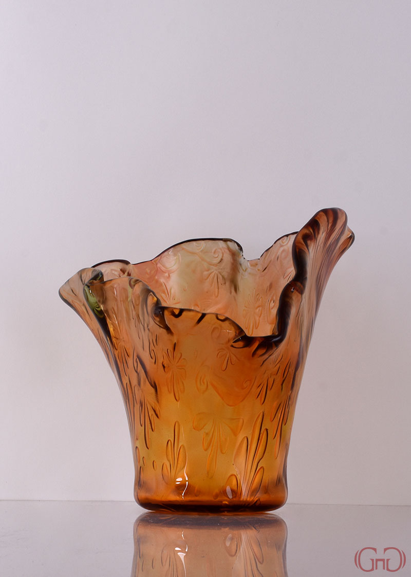 vase-fancy-30CM-orange-decoration