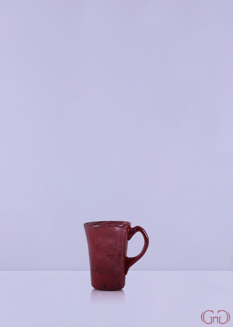 mug-conic-handle-12CM-fire-red