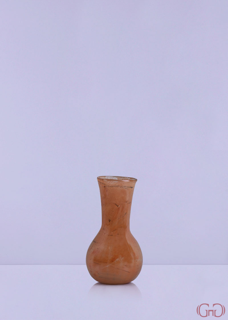 vase-glass-long-neck-19CM-orange