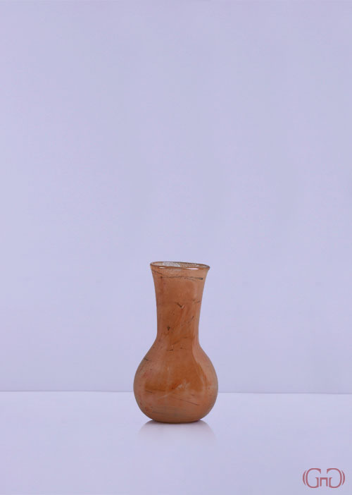 vase-glass-long-neck-19CM-orange