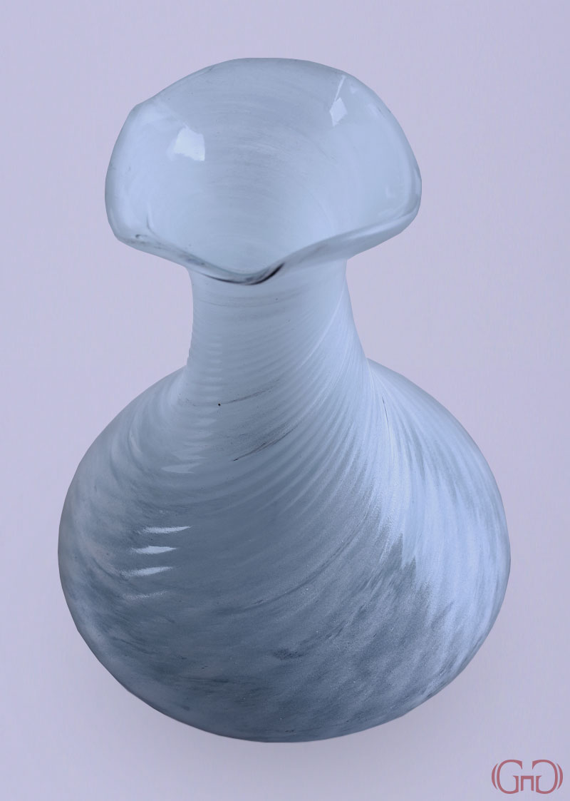 vase-glass-twist-flower-top-14CM-white