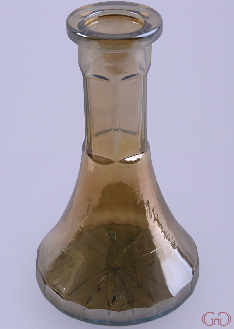 nargile-blank-pyramid-21CM-amber