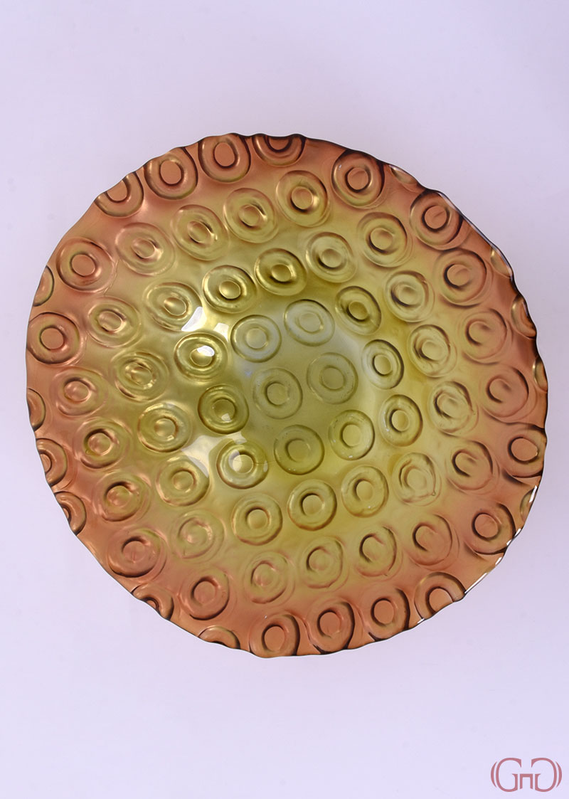 centerpiece-circles-conic-bowl-32CM-orange-yellow-decoration