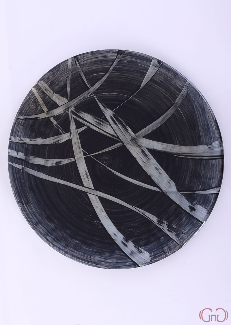 plate-smooth-32CM-leaves-decoration