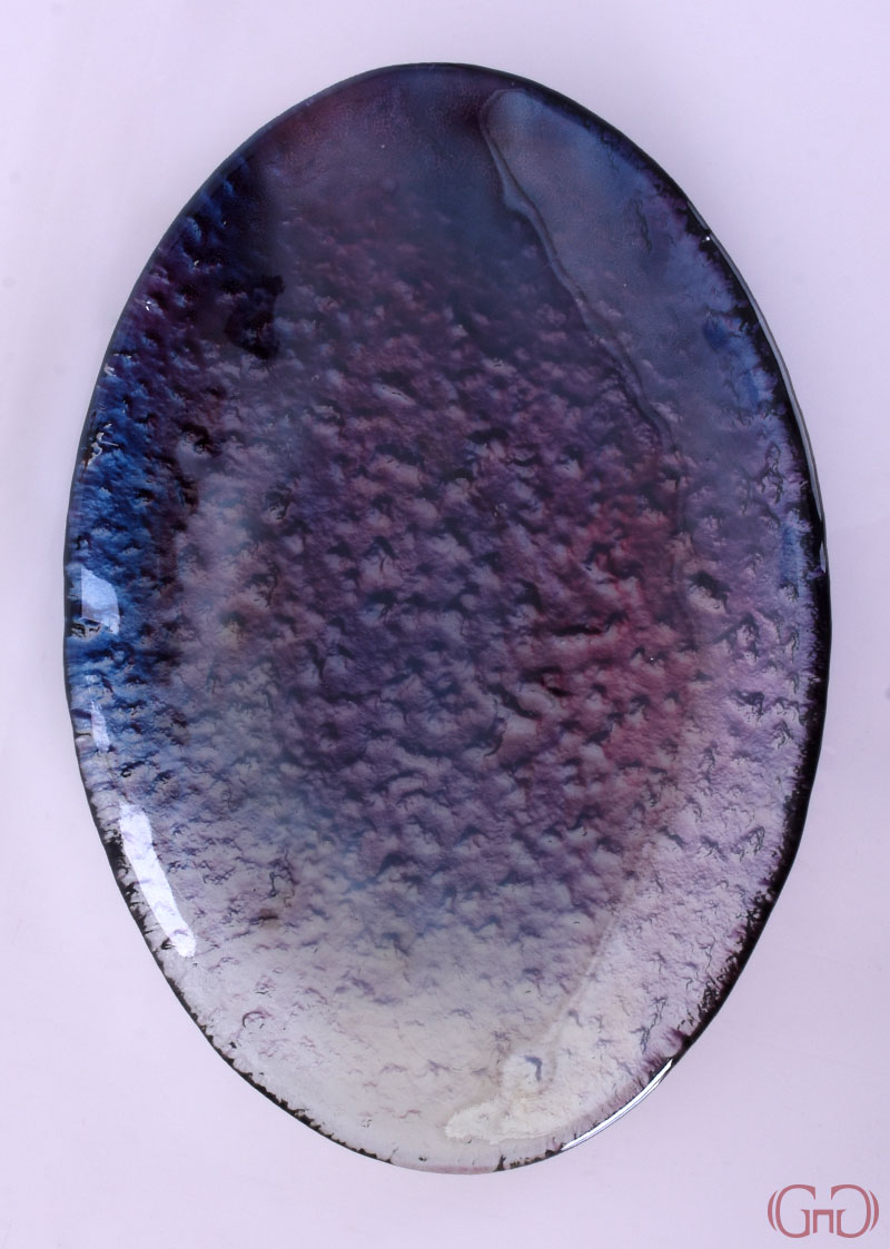 platter-roccia-oval-38CM-purple-blue-decoration