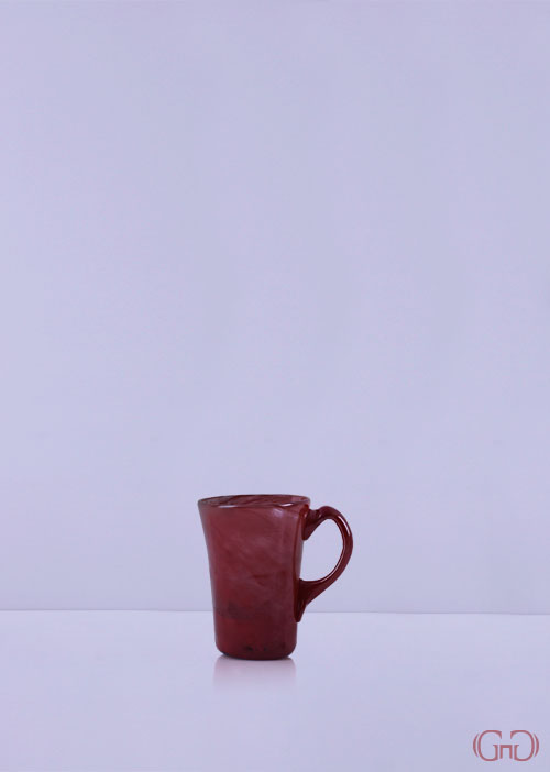 mug-conic-handle-12CM-fire-red