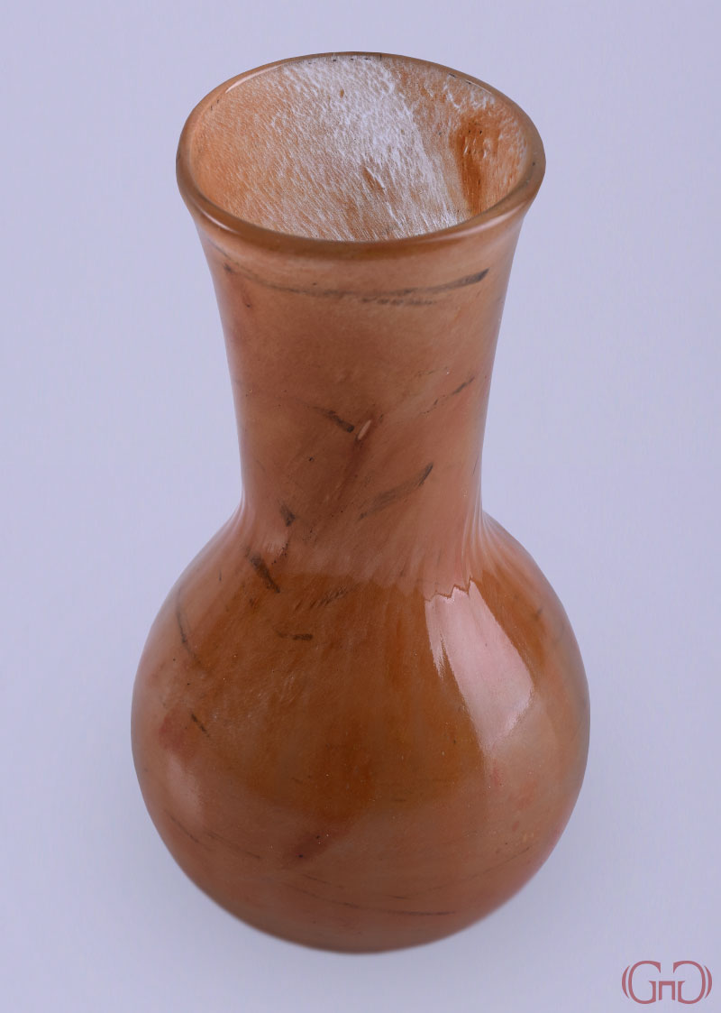 vase-glass-long-neck-19CM-orange
