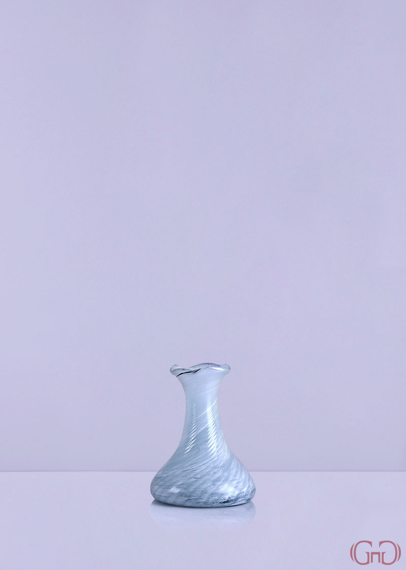 vase-glass-twist-flower-top-14CM-white