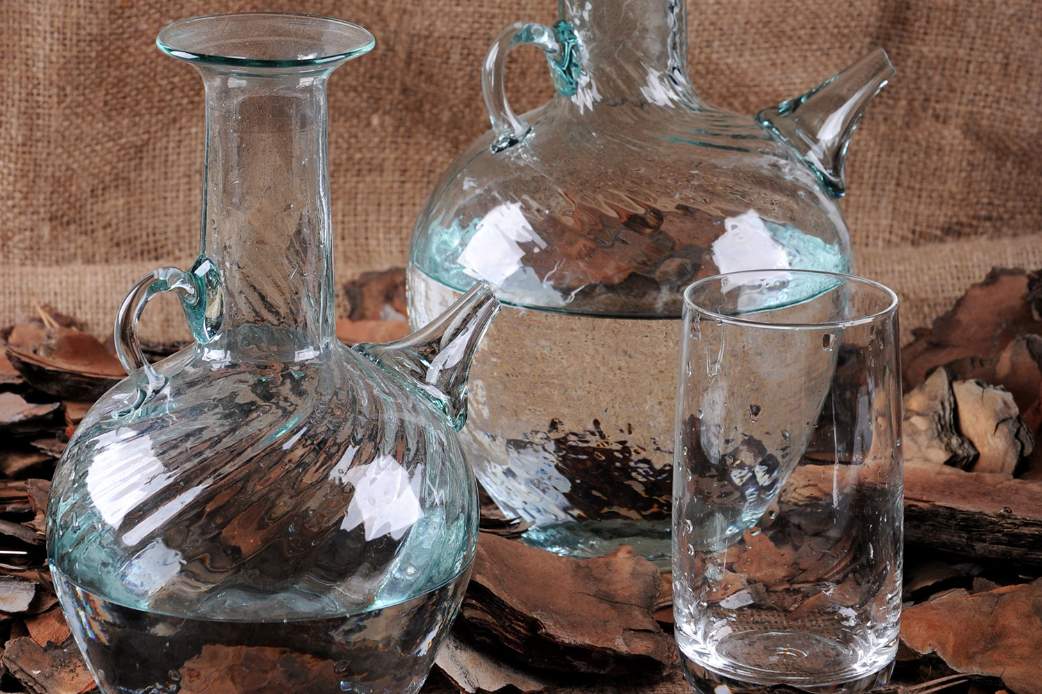 jugs-water-glass-hand-made-art