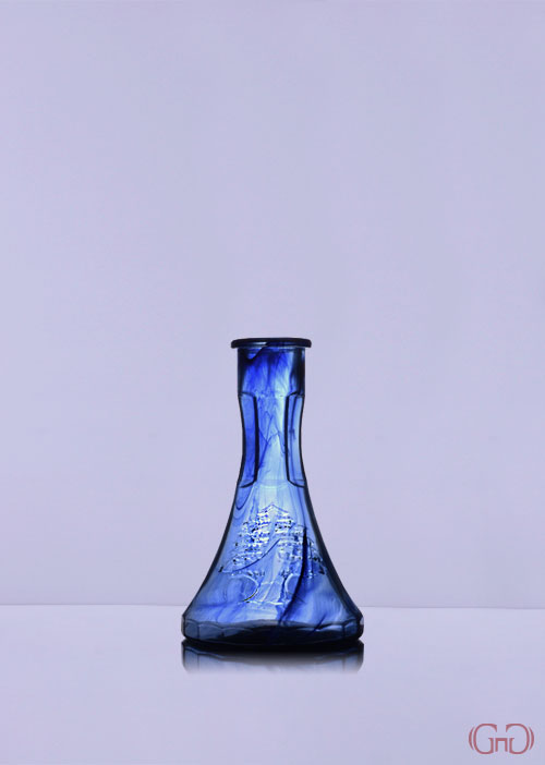 nargile-2-cedars-pyramid-24CM-blue