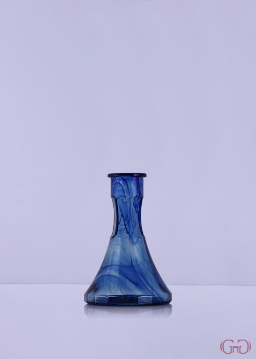 nargile-blank-pyramid-22CM-blue